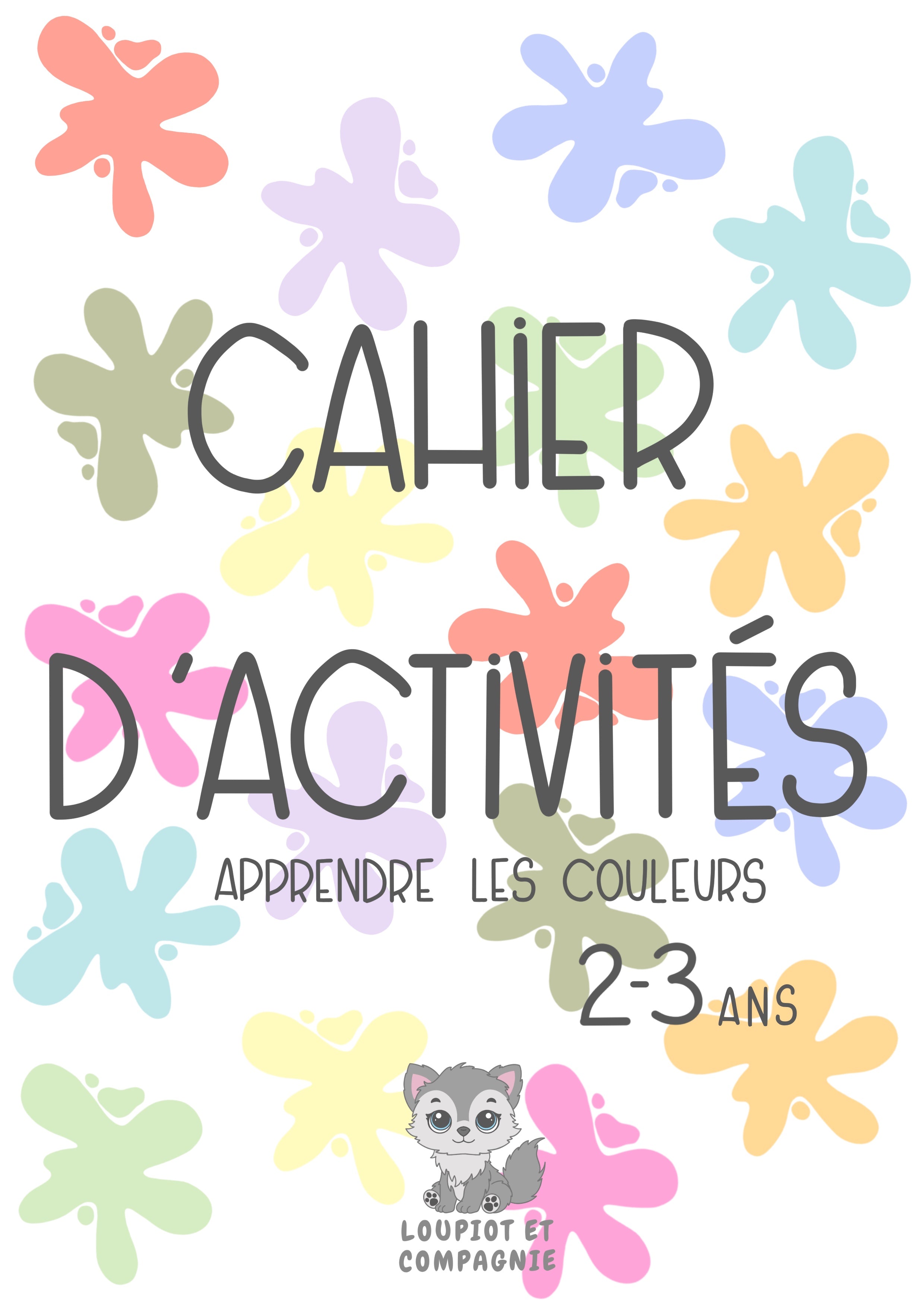 Cahier d’activités Couleurs 2-3 ans