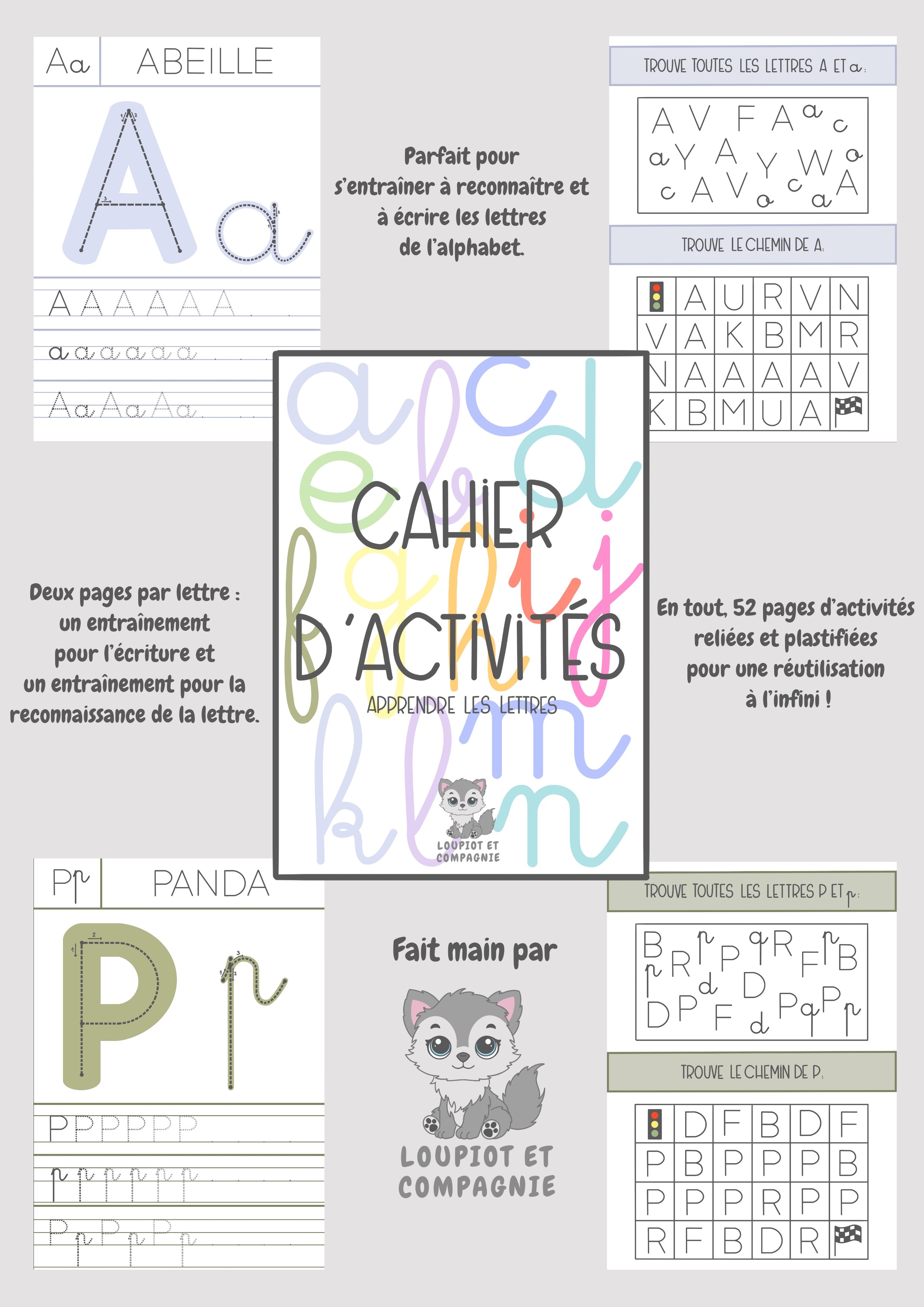Cahier d’activités Lettres